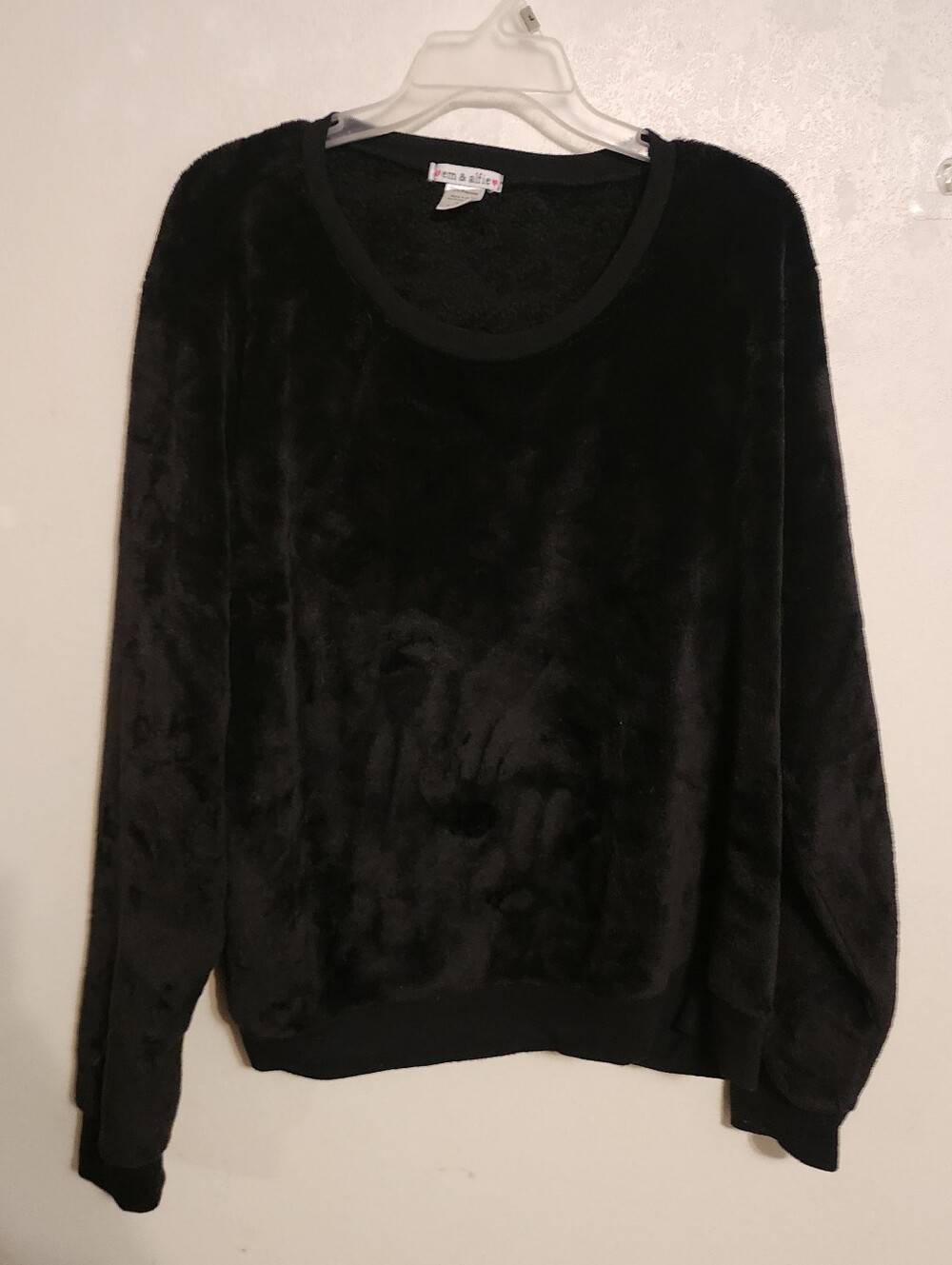 Em & Alfie Black Blouse Top Size 3X